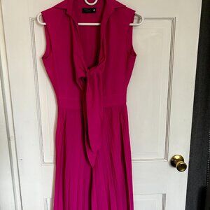 Pink Flared-Leg Romper